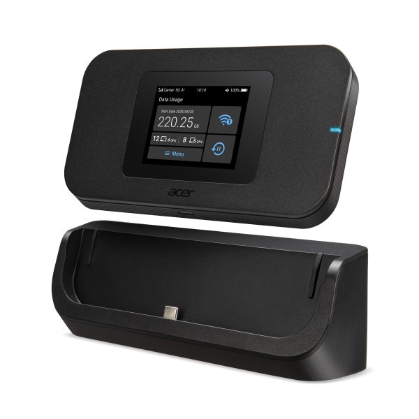 Acer Connect Enduro M4D draadloze router Dual-band (2.4 GHz / 5 GHz) 5G Zwart (FF.G34TA.001)