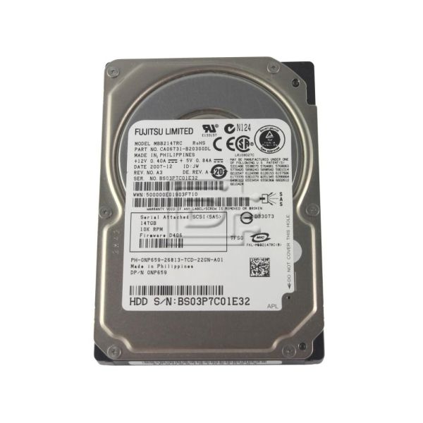 HP 146b 10KADrive (MBB2147RC-RFB)