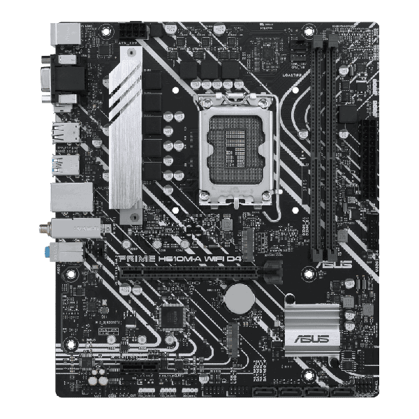 ASUS Motherboard G610 A1700 Micro-ATX DDR4 Memory 2 Memory Slots (PRIMEH610M-AWIFID4)