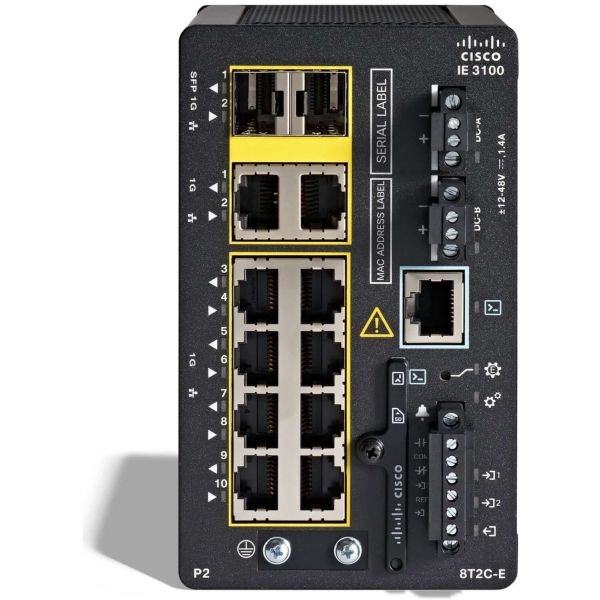 Cisco Managed Switch 10-Port Gigabit Ethernet PoE+ IE-3100-8P2C-E (IE-3100-8P2C-E)