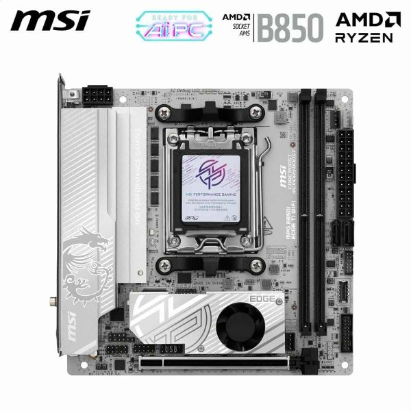MSI B850I Edge Ti Wi-Fi Mini ITX AM5 Moederbord (911-7E79-04S)