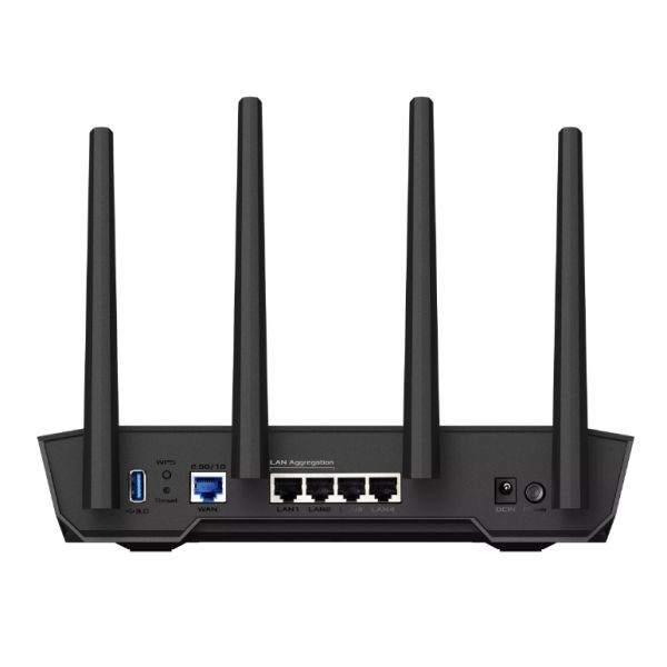 ASUS TUF-AX4200 draadloze router Gigabit Ethernet Dual-band (2.4 GHz / 5 GHz) Zwart (TUF-AX4200)