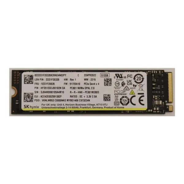 Lenovo SSD 512GB M.2 2280 PCIe4x4 SKH OP (5SS1F20635) (5SS1F20635)