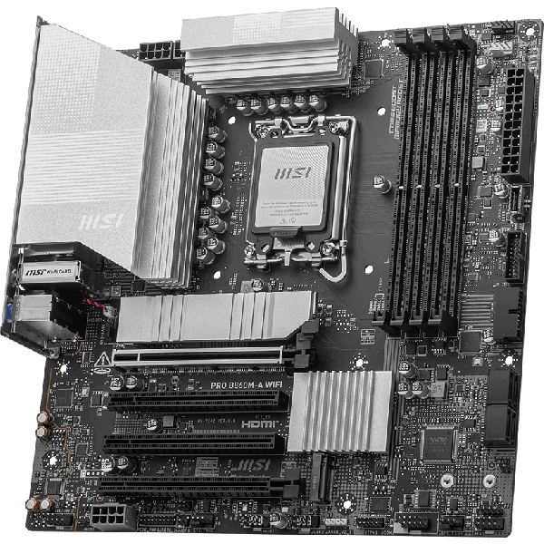 MSI MB PRO B860M-A WIFI Motherboard Intel Socket 1851 (Core Ultra 100and200) (PRO B860M-A WIFI)