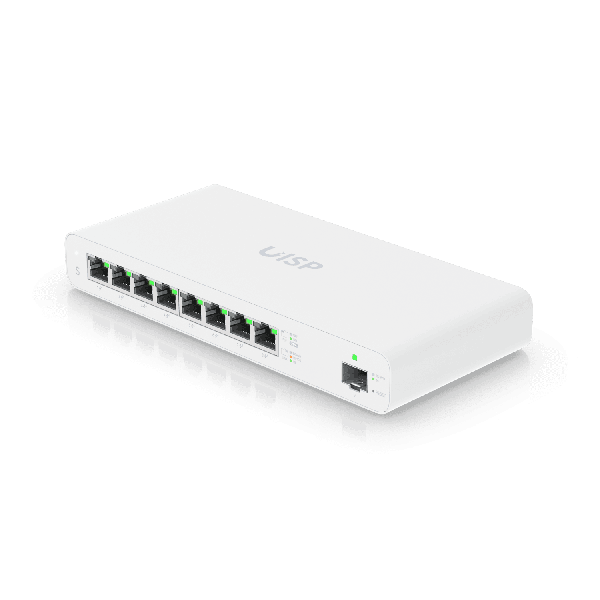 Ubiquiti Networks UISP Managed L2 Gigabit Ethernet 101001000 Power over Ethernet PoE White UISP-S-EU (UISP-S-EU)