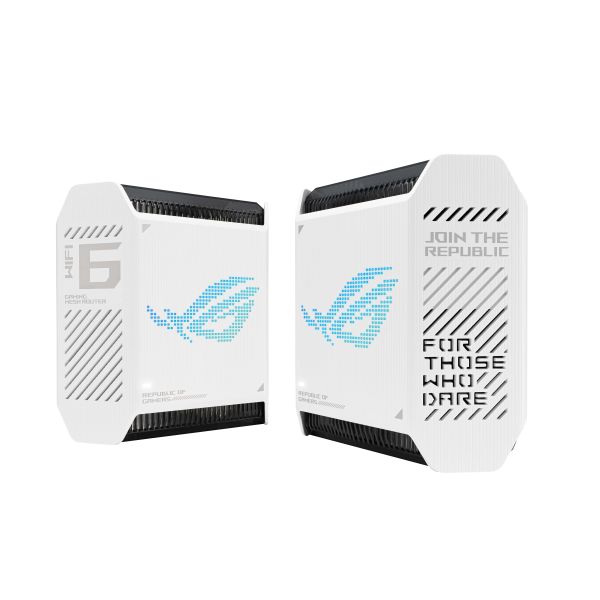 ASUS ROG Rapture GT6 (W-2-PK) Tri-band (2.4 GHz / 5 GHz / 5 GHz) Wi-Fi 6 (802.11ax) Wit 4 Intern (90IG07F0-MU9A40)