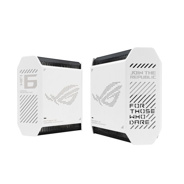 ASUS ROG Rapture GT6 (W-2-PK) Tri-band (2.4 GHz / 5 GHz / 5 GHz) Wi-Fi 6 (802.11ax) Wit 4 Intern (90IG07F0-MU9A40)