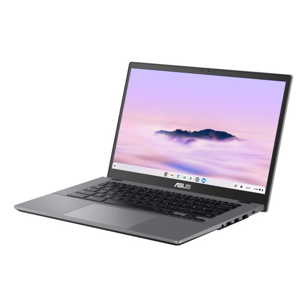ASUS Chromebook Plus CX34 CB3402CVA-MW1340 Intel Core 3 100U 35,6 cm (14") Touchscreen Full HD 8 GB LPDDR5x-SDRAM 128 GB UFS Wi-Fi 6E (802.11ax) ChromeOS US International Grijs (90NX07P2-M01S40)