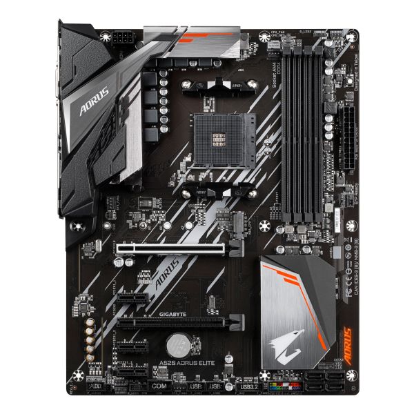 GIGABYTE A520 AORUS ELITE moederbord AMD A520 Socket AM4 ATX (A520 AORUS ELITE) GIGABYTE A520 AORUS ELITE moederbord AMD A520 Socket AM4 ATX (A520 AORUS ELITE)
