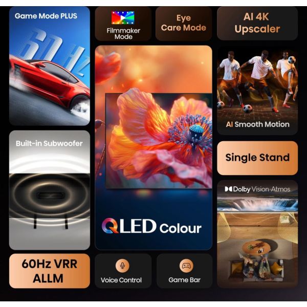 Hisense A7Q 65A7Q 165,1 cm (65") 4K Ultra HD Smart TV Wifi Zwart 400 cd/m² (20016065) Hisense A7Q 65A7Q 165,1 cm (65") 4K Ultra HD Smart TV Wifi Zwart 400 cd/m² (20016065)