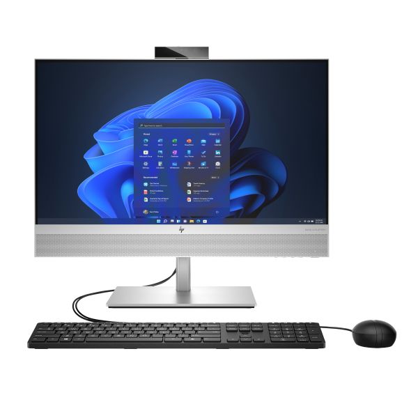 HP EliteOne 840 G9 Intel® Core™ i5 60,5 cm (23.8") 1920 x 1080 Pixels Alles-in-één-pc 16 GB DDR5-SDRAM 512 GB SSD Windows 11 Pro Wi-Fi 6E (802.11ax) Zilver (6D8Z1AW#ABH)