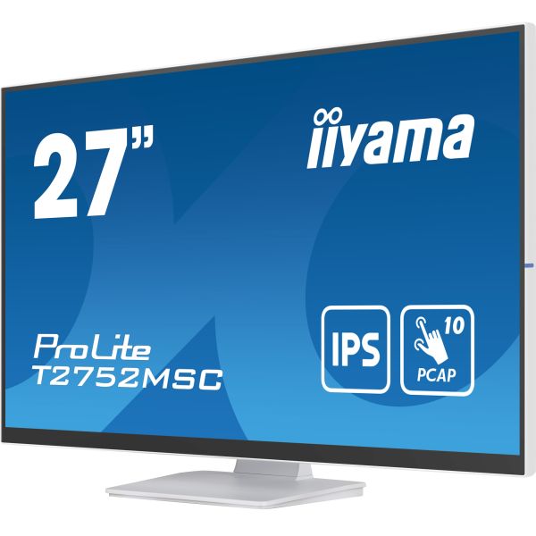 iiyama ProLite T2752MSC-W1 computer monitor 68,6 cm (27") 1920 x 1080 Pixels Full HD LED Touchscreen Wit