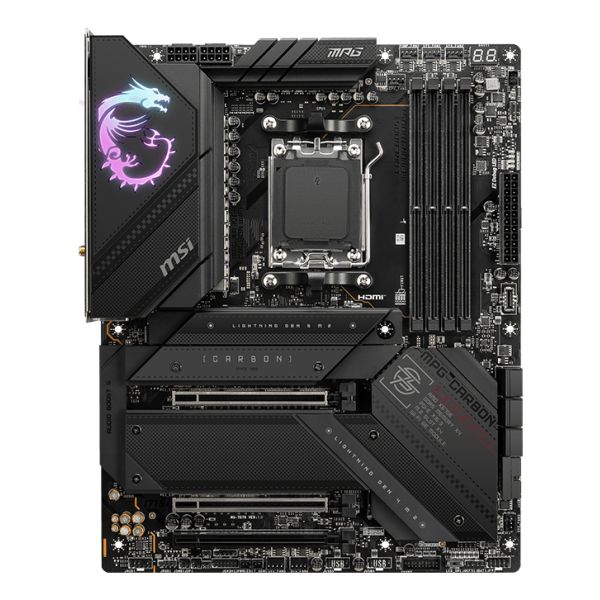 MSI MPG X670E CARBON WIFI moederbord AMD X670 Socket AM5 ATX (7D70-001R)