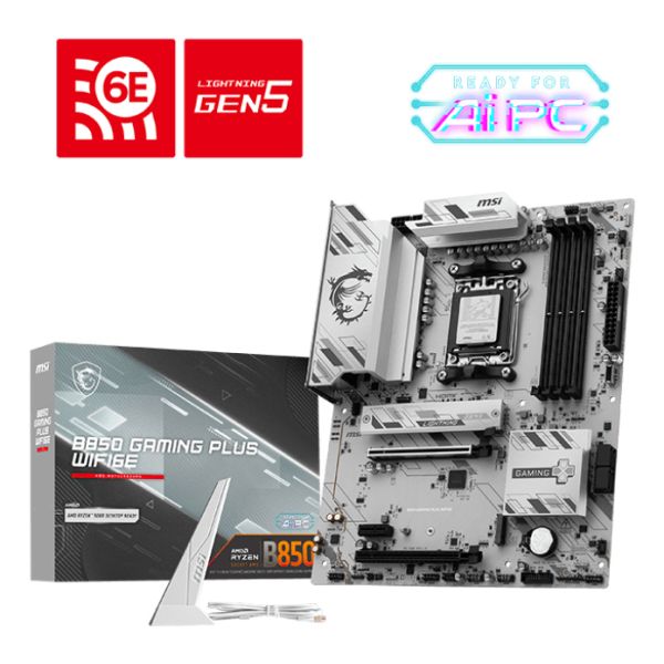 MSI B850 GAMING PLUS WIFI6E moederbord AMD B850 Socket AM5 ATX (B850 GAMING PLUS WIFI6E)