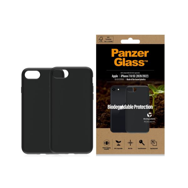 PanzerGlass ® Biodegradable Case iPhone 6 | 6s | SE (2020/2022) | 7 | 8 mobiele telefoon behuizingen Hoes Zwart (0346) PanzerGlass ® Biodegradable Case iPhone 6 | 6s | SE (2020/2022) | 7 | 8 mobiele telefoon behuizingen Hoes Zwart (0346)