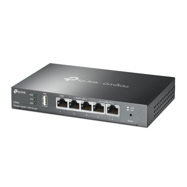 TP-Link Omada ER605 bedrade router Gigabit Ethernet Zwart (TL-ER605) TP-Link Omada ER605 bedrade router Gigabit Ethernet Zwart (TL-ER605)