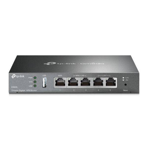 TP-Link Omada ER605 bedrade router Gigabit Ethernet Zwart (TL-ER605)