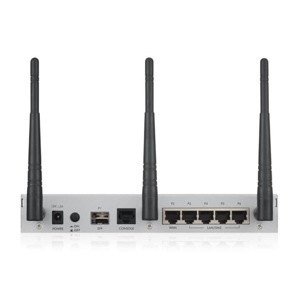 Zyxel USG20W-VPN-EU0101F draadloze router Gigabit Ethernet Dual-band (2.4 GHz / 5 GHz) Grijs, Rood (USG20W-VPN-EU0101F)