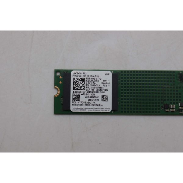 Lenovo SSD 512GB M.2 2280 PCIe 4.0 NVMe OPAL (5SS1D71711N)
