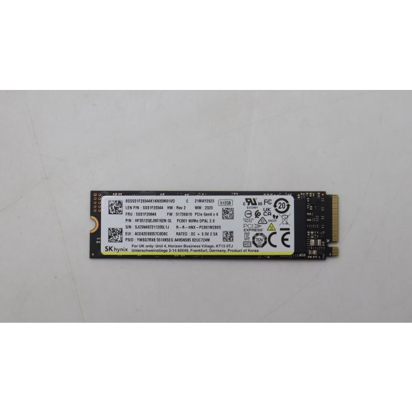 Lenovo SSD 512GB M.2 2280 PCIe 4x4 OPAL (5SS1F20630N) (5SS1F20630N)