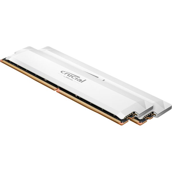 Micron DDR5 64GB PC 6400 CL36 KIT (2x32GB)  Crucial Pro white intern retail (CP2K32G64C40U5W)