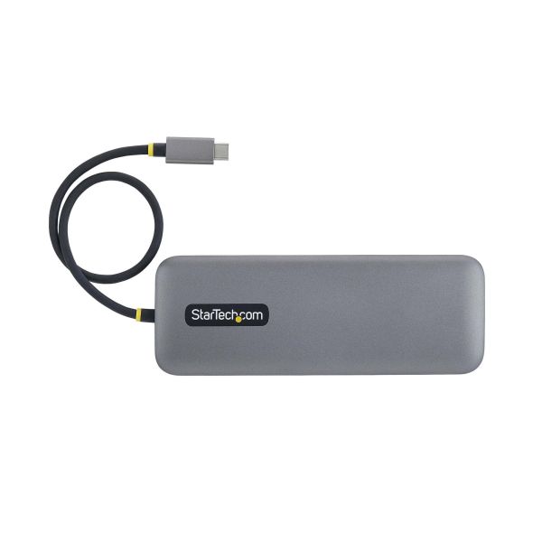 StarTech.com 10-in-1 USB-C naar Dual DisplayPort Multiport Adapter, 100W Power Delivery Charging, 2x 4K 60Hz, 5-Port 5Gbps Hub, Gigabit Ethernet, Type-C Mini Dock (189B-USBC-MULTIPORT)