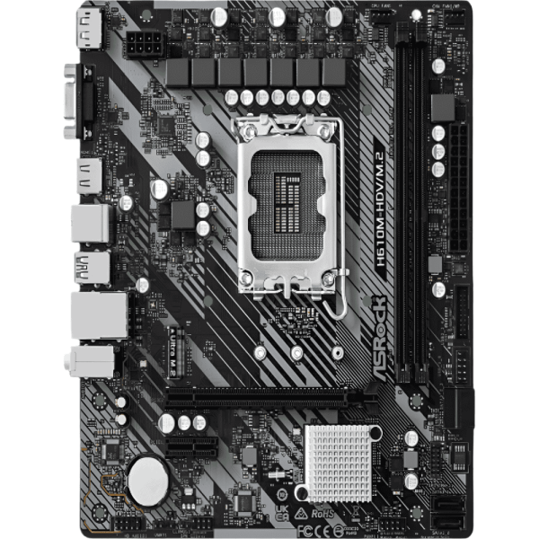 ASRock H610M-HDV M.2 Moederbord LGA1700 (H610M-HDV/M.2R2.0)