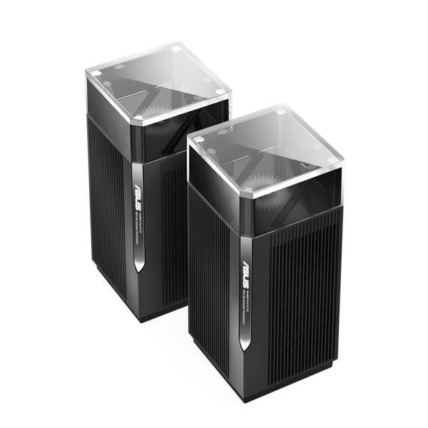 ASUS ZenWiFi Pro ET12 Tri-band (2,4 GHz / 5 GHz / 6 GHz) Wi-Fi 6E (802.11ax) Zwart 3 Intern (ZENWIFI PRO ET12 (2PK))