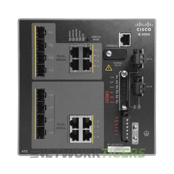 Cisco IE 4000 4 x RJ45 10/100M, 4 x (IE-4000-4T4P4G-E-RFB)