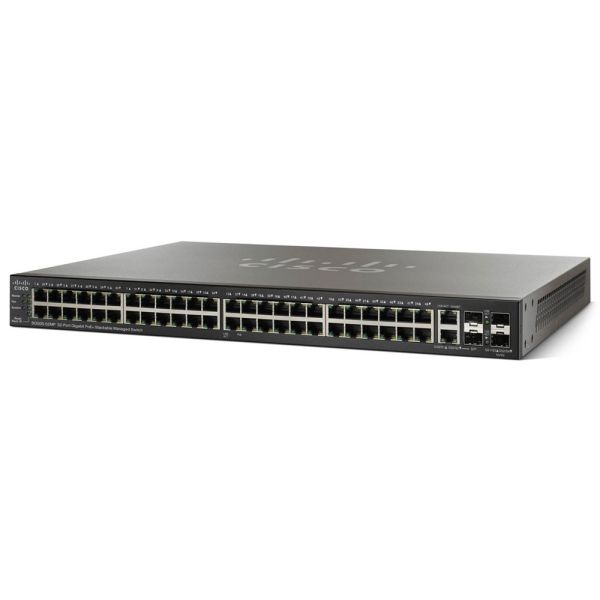 Cisco SG500-52MP 52-Port Gigabit Max PoE+ Managed Switch (SG500-52MP-K9)