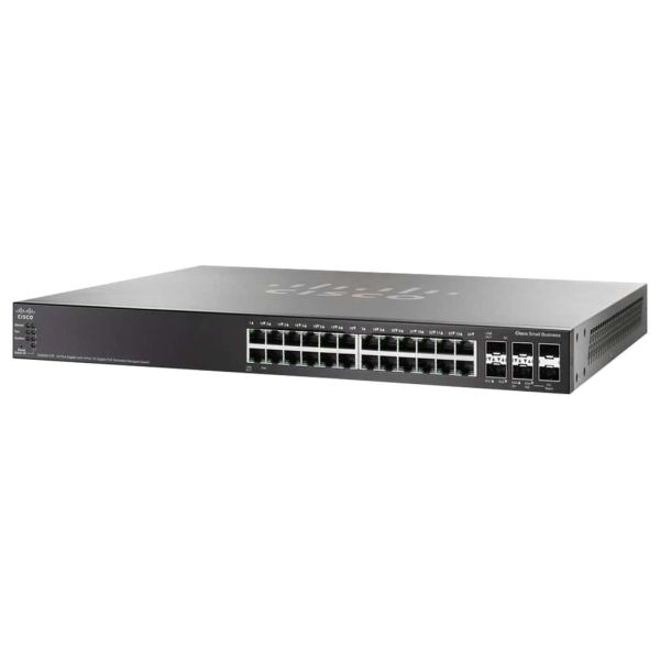 Cisco SG500X-24P 24-Port Gigabit PoE met 4-Port 10GB Stack (SG500X-24P-K9)