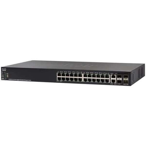 Cisco SG550X-24MPP 24-Port Gigabit PoE+ Switch met 4x (SG550X-24MPP-K9)