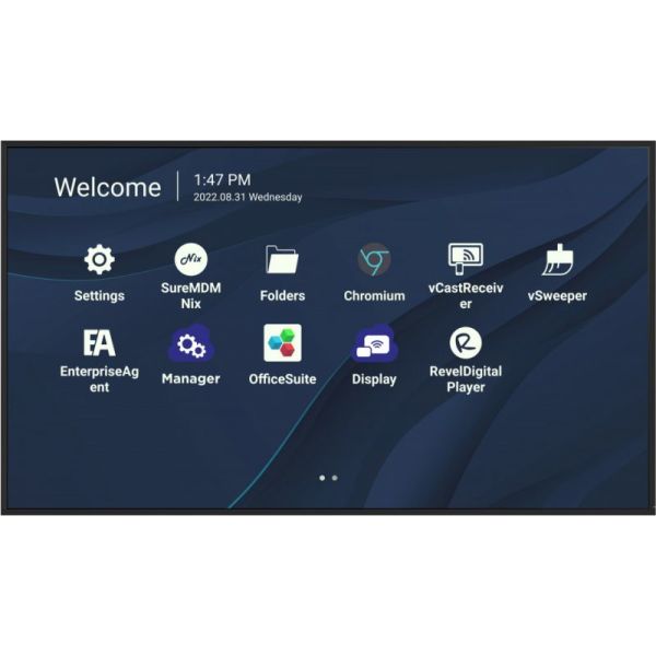 Viewsonic CDE7530 beeldkrant 190,5 cm (75") Wifi 450 cd/m² 4K Ultra HD Zwart Type processor Android 11 (CDE7530)