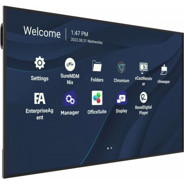 Viewsonic CDE7530 interactive whiteboards & accessories 190,5 cm (75") 3840 x 2160 Pixels Touchscreen Zwart USB (CDE7530)