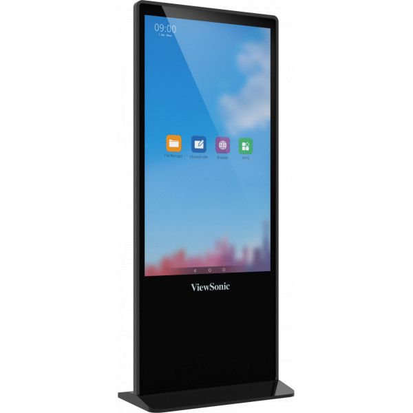 Viewsonic EP5542T beeldkrant Totem-ontwerp 139,7 cm (55") LED 450 cd/m² 4K Ultra HD Zwart Touchscreen Android 8.0 (EP5542T)