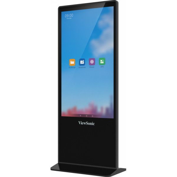 Viewsonic EP5542T beeldkrant Totem-ontwerp 139,7 cm (55") LED 450 cd/m² 4K Ultra HD Zwart Touchscreen Android 8.0 (EP5542T)