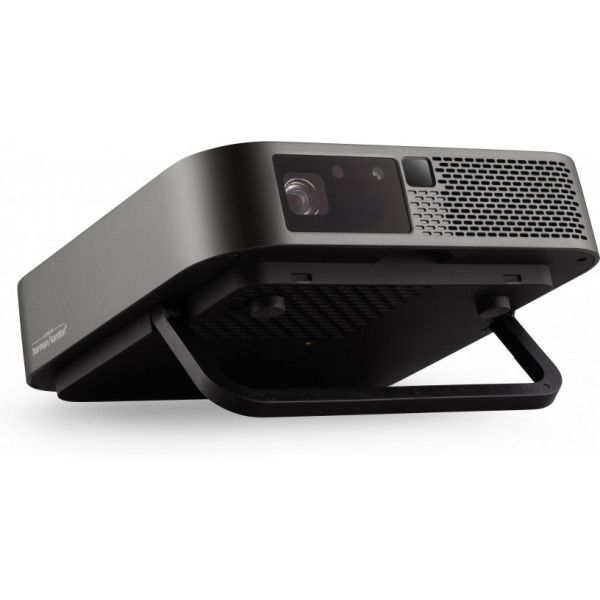 Viewsonic M2e beamer/projector Projector met korte projectieafstand 1000 ANSI lumens LED 1080p (1920x1080) 3D Grijs, Wit (PX701-4K)