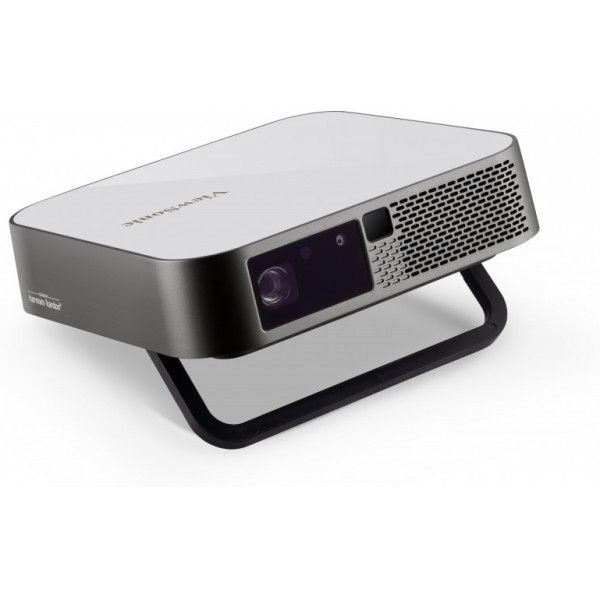 Viewsonic M2e beamer/projector Projector met korte projectieafstand 1000 ANSI lumens LED 1080p (1920x1080) 3D Grijs, Wit (PX701-4K)