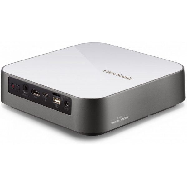 Viewsonic M2e beamer/projector Projector met korte projectieafstand 1000 ANSI lumens LED 1080p (1920x1080) 3D Grijs, Wit (PX701-4K)