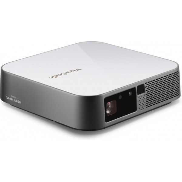 Viewsonic M2e beamer/projector Projector met korte projectieafstand 1000 ANSI lumens LED 1080p (1920x1080) 3D Grijs, Wit (PX701-4K)