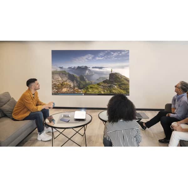 Viewsonic M2e beamer/projector Projector met korte projectieafstand 1000 ANSI lumens LED 1080p (1920x1080) 3D Grijs, Wit (PX701-4K)