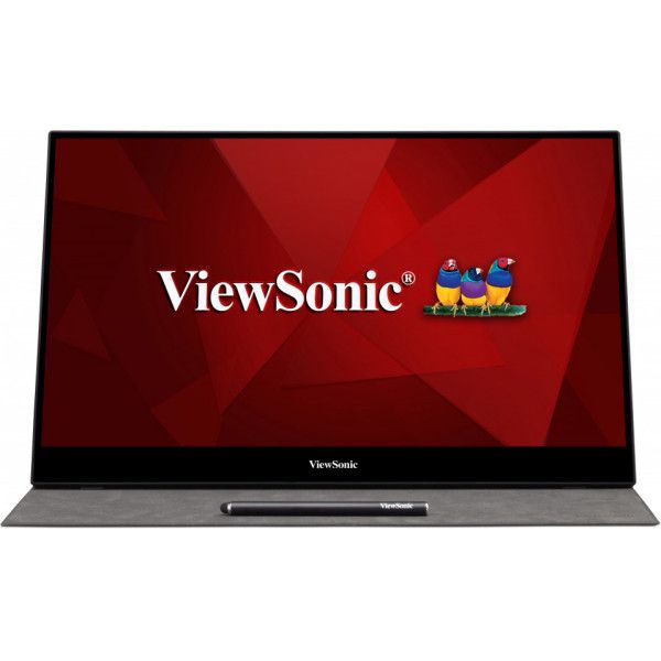 Viewsonic TD1655 computer monitor 39,6 cm (15.6") 1920 x 1080 Pixels Full HD LED Touchscreen Multi-gebruiker Zwart, Zilver (TD1655)