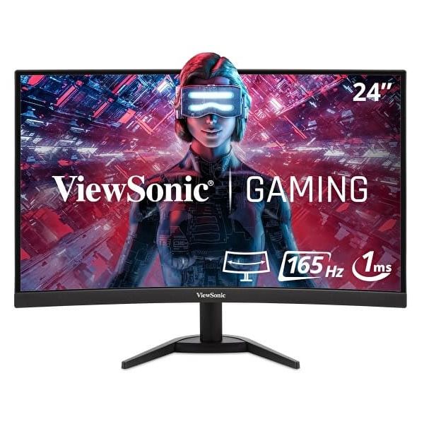Viewsonic VX Series VX2418C computer monitor 61 cm (24") 1920 x 1080 Pixels LCD Zwart (VX2418C)