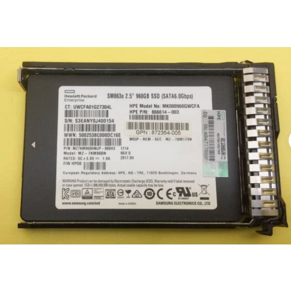 HP 960GB SATA MU SFF SC DS SSD (P09716-S21-RFB)