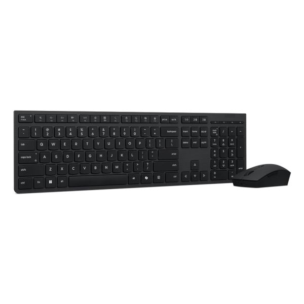Lenovo 4X31R64325 toetsenbord Inclusief muis Kantoor RF-draadloos + Bluetooth Frans Zwart