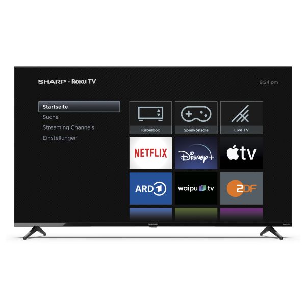 Sharp 55GJ4225E 139,7 cm (55") 4K Ultra HD Smart TV Wifi Zwart (4T-C55GJ4225E) Sharp 55GJ4225E 139,7 cm (55") 4K Ultra HD Smart TV Wifi Zwart (4T-C55GJ4225E)