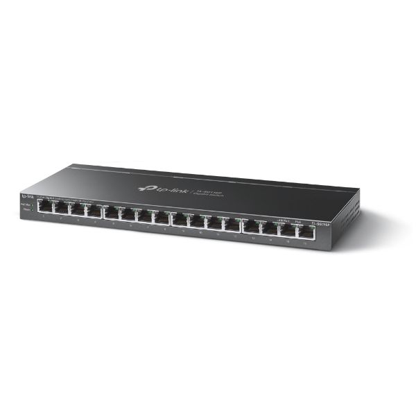 TP-Link TL-SG116P netwerk-switch Unmanaged Gigabit Ethernet (10/100/1000) Power over Ethernet (PoE) Zwart (SG116P)