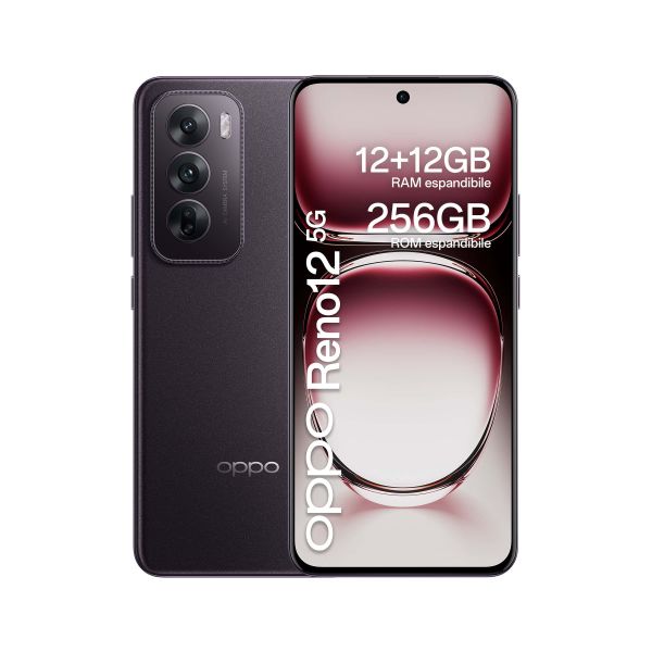 OPPO Reno12 5G 17 cm (6.7") Dual SIM Android 14 USB Type-C 12 GB 256 GB 5000 mAh Zwart (CPH2625BN)