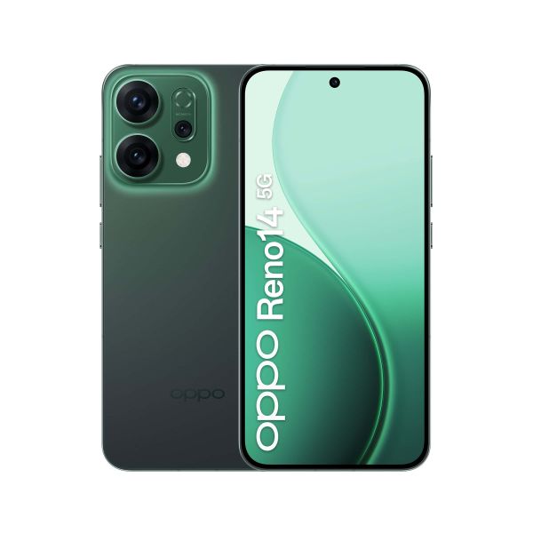 OPPO 14 5G Reno14 5G 16,7 cm (6.59") Dual SIM Android 15 USB Type-C 12 GB 512 GB 6000 mAh Groen (CPH2737LN512)