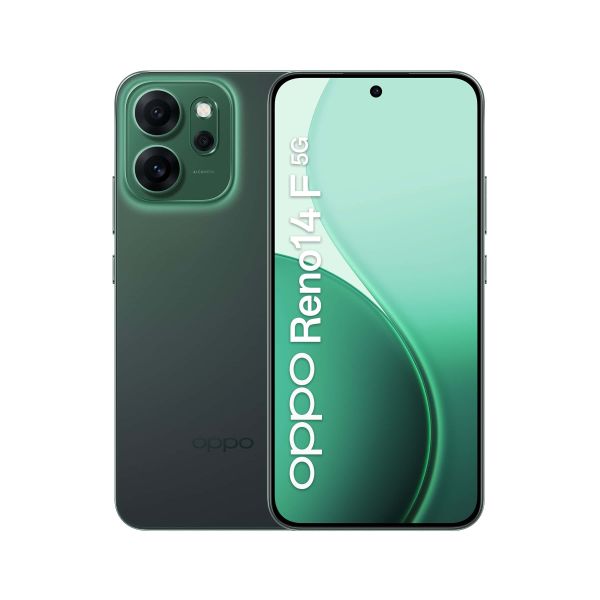 OPPO 14 F 5G Reno14 F 5G 16,7 cm (6.57") Dual SIM Android 15 USB Type-C 8 GB 256 GB 6000 mAh Groen (CPH2743LN)